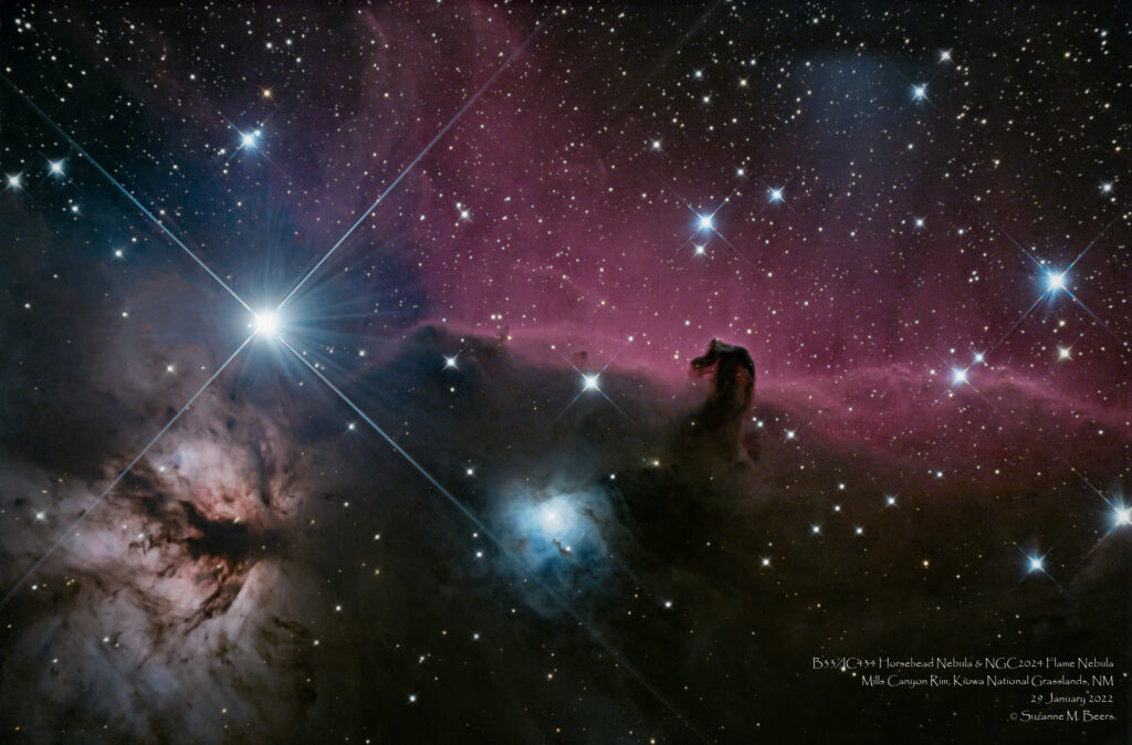 Horsehead Nebula, Flame Nebula, Alnitak