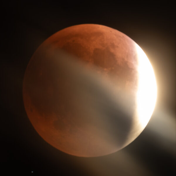 Total Lunar Eclipse - U1 coming out of the clouds - 15May2022, 2119MDT