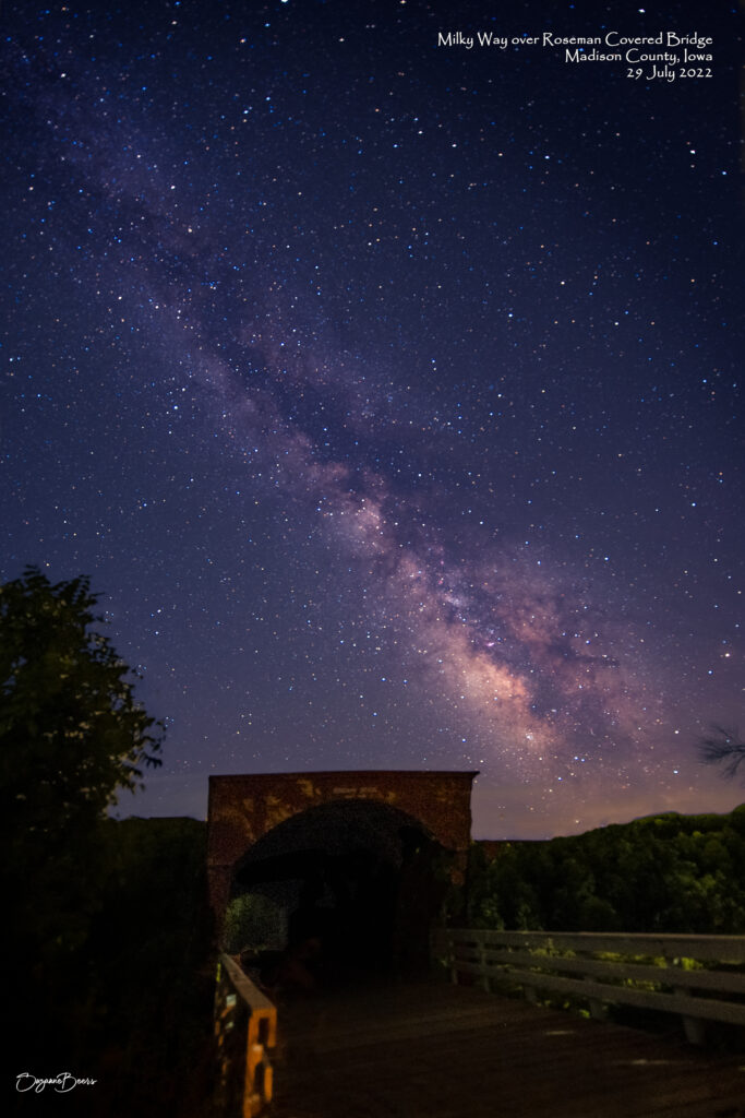 Milky Way over Roseman Bridge 29Jul2022