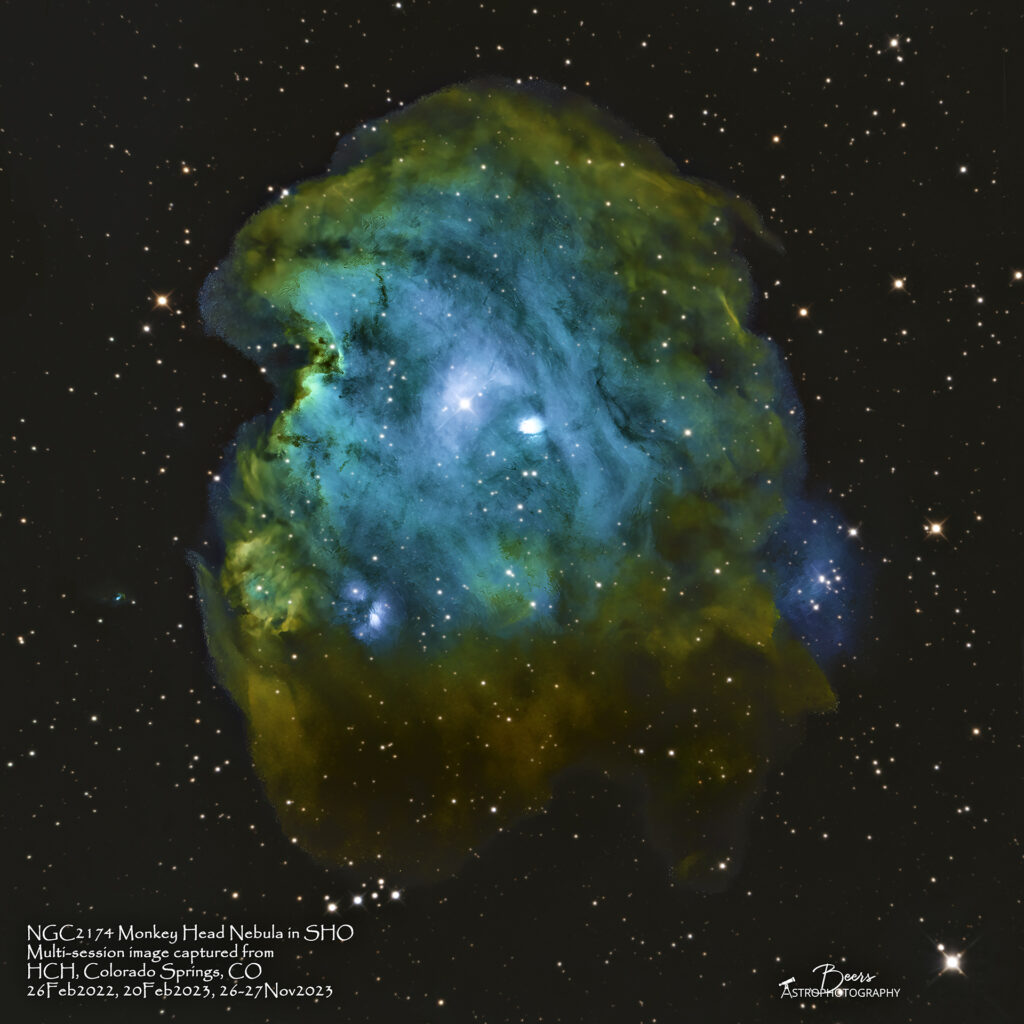 NGC2174 SHO 4-session 26Feb22, 20Feb23, 26-27Nov23