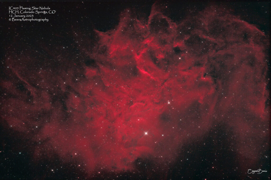 IC405 Flaming Star Nebula - HCH RaBZ LeX